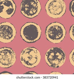 Fruit imprint seamless pattern.