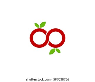 Fruit Infinite Logo Design Element