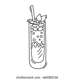 Fruit infused water easy combinations for natural detoxification. Vector illustration