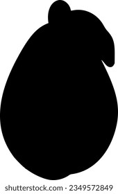 fruit isolated vector silhouette icon