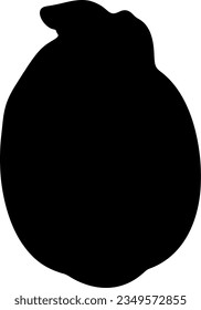fruit isolated vector silhouette icon