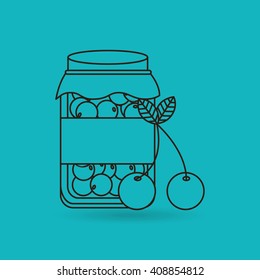 fruit jam design 