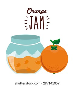 fruit jam design, vector illustration eps10 graphic 
