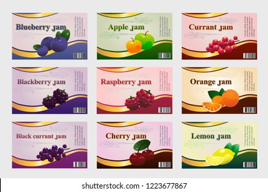 Abstract Splash Food Label Template Vegetables Stock Vector (Royalty ...