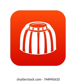 Fruit jelly icon digital red for any design isolated on white vector illustration