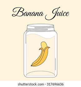 fruit juice bottle design, vector illustration eps10 graphic 