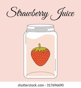 fruit juice bottle design, vector illustration eps10 graphic 