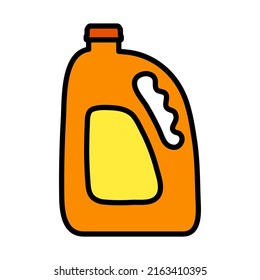 Fruit Juice Canister Icon. Editable Bold Outline With Color Fill Design. Vector Illustration.