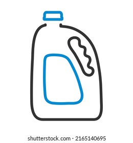 Fruit Juice Canister Icon. Editable Bold Outline With Color Fill Design. Vector Illustration.