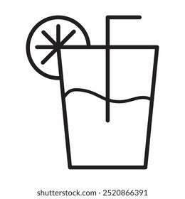  fruit juice glass icon vector on white background