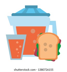 Fruit juice healthy drinks flat