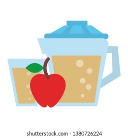Fruit juice healthy drinks flat