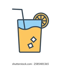 Fruit juice icon Colorful sign symbol set stock illustration