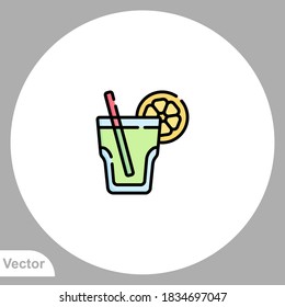Fruit juice icon sign vector,Symbol, logo illustration for web and mobile