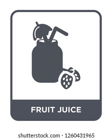 fruit juice icon vector on white background., fruit juice simple element illustration