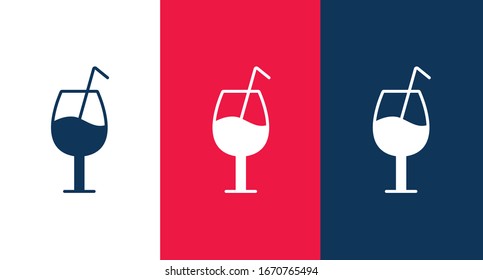 Fruit juice line icon for web and mobile