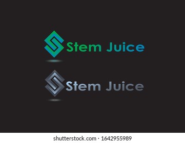 Fruit juice logo design vector