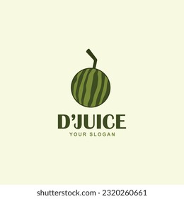 fruit juice logo design vector
