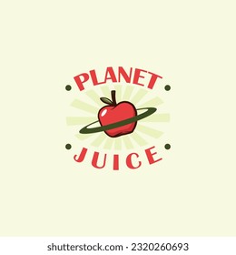 fruit juice logo design vector
