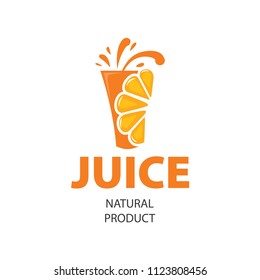 Fruit juice logo. Fresh drink logo