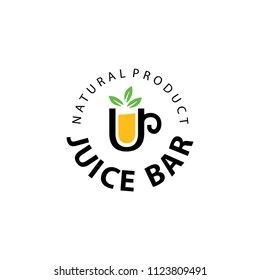 Fruit juice logo. Fresh drink logo