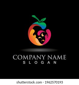 Fruit Juice Logo Fresh Drink Logo, Juice Clipart, illustration template vector
