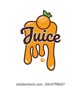 Fruit juice logo. Fresh drink logo.