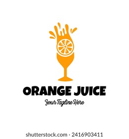 Fruit juice logo. Fresh drink logo.