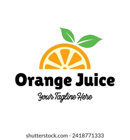 Fruit juice logo. Fresh drink logo.