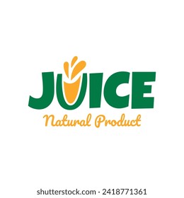 Fruit juice logo. Fresh drink logo.