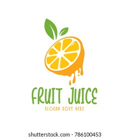 Fruit Juice Logo Fresh Drink Logo Stock Vector (Royalty Free) 786100453