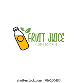 Fruit Juice Logo. Fresh Drink Logo