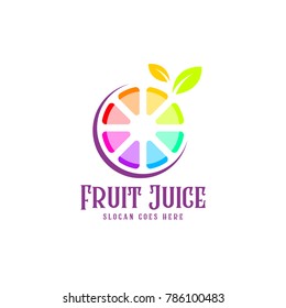 Fruit Juice Logo Fresh Drink Logo Stock Vector (Royalty Free) 786100483 ...