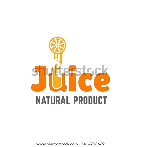 Fruit juice logo. Fresh drink logo. Foto stock © 