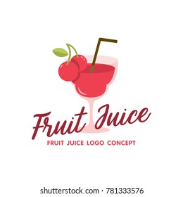 Fruit Juice Logo Vector