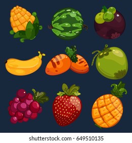 Fruit juice sweet set 01