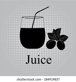 Fruit juice symbols - vector illustration