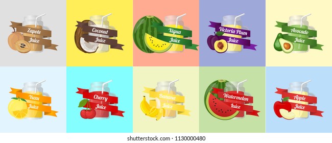 Fruit Juice Vector
