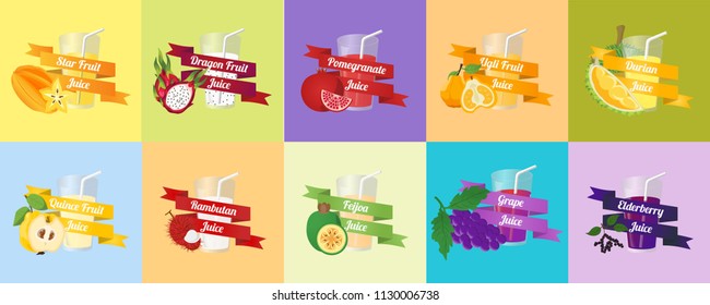 Fruit Juice Vector
