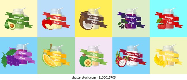 Fruit Juice Vector
