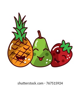 fruit kawaii icon image 