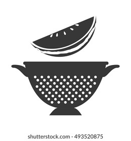 fruit and kitchen colander