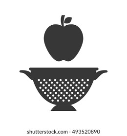 fruit and kitchen colander