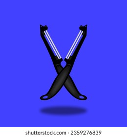 fruit knife pisau buah vector illustration kitchen interior sett fruit peeler
