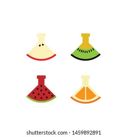 fruit lab logo design template