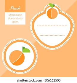 Fruit, Label, Peach label graphic