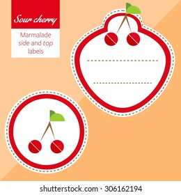 Fruit, Label, Sour Cherry label graphic