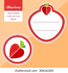 Fruit, Label, Strawberry label graphic