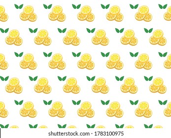 Fruit lemon simple illustration material