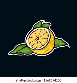 Fruit Lemon Vector for Incorporate to Your Team Logo 
